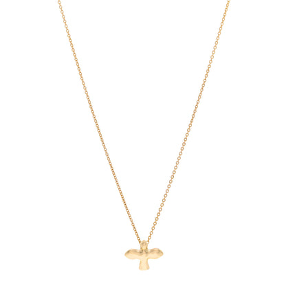 Tiffany 18K Yellow Gold Dove Pendant Necklace 1 of 4