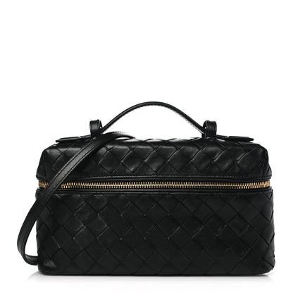 Bottega Veneta Calfskin Intrecciato Bang Bang Vanity Case Black 1 of 9