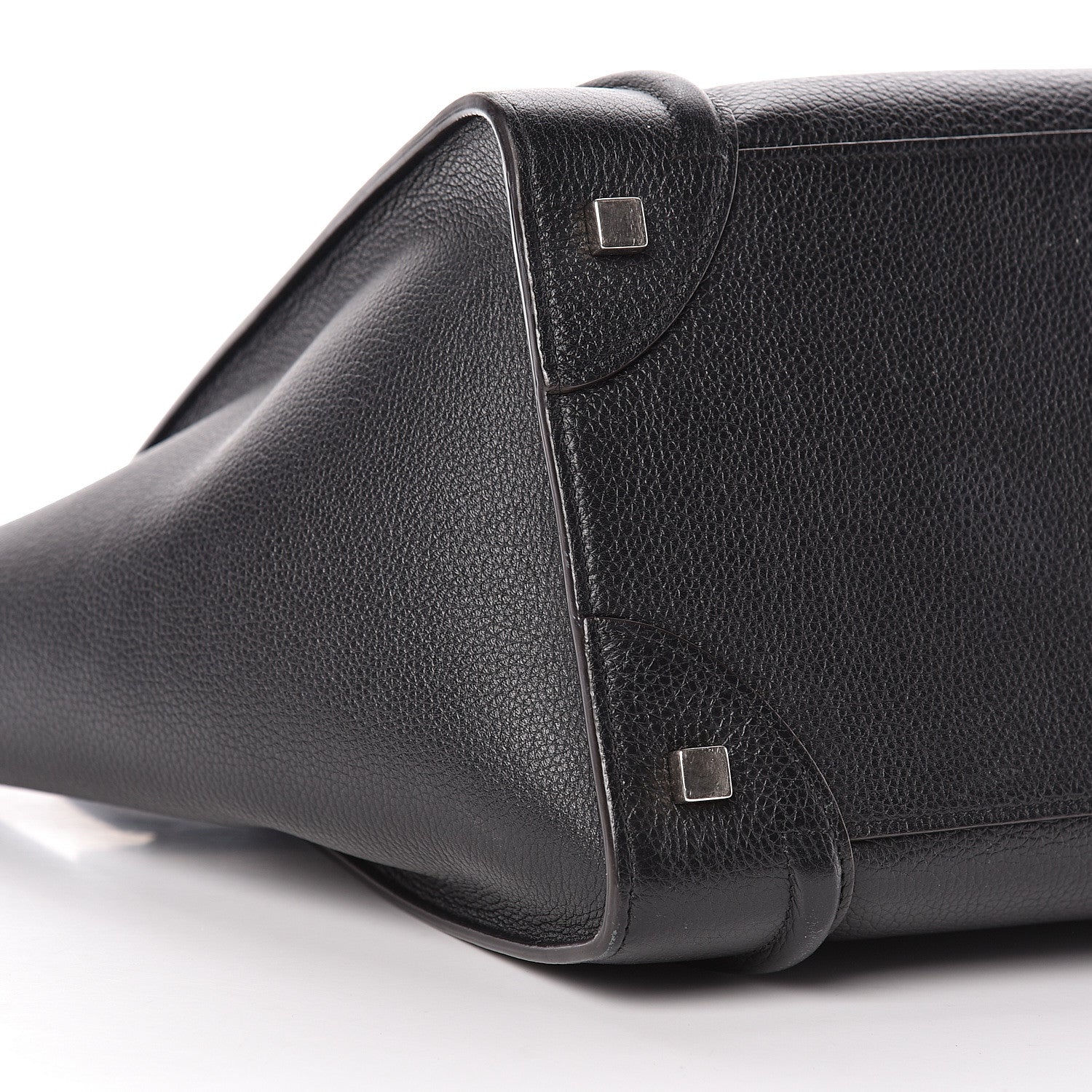 Celine Drummed Calfskin Mini Luggage Black 8 of 9