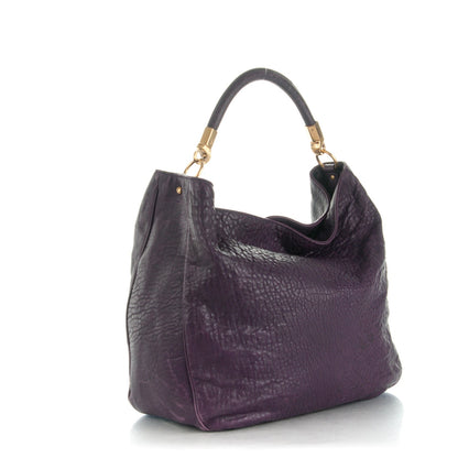 Saint Laurent Lambskin Large Roady Hobo Purple 3 of 10
