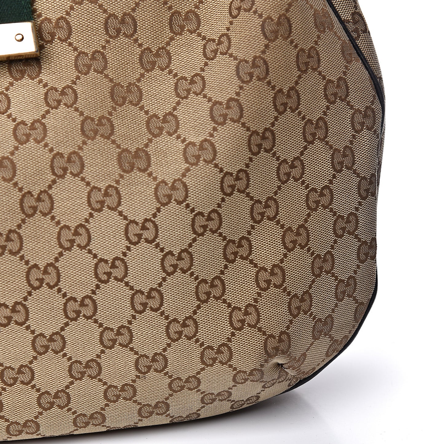 Monogram Large New Ladies Web Hobo Dark Brown