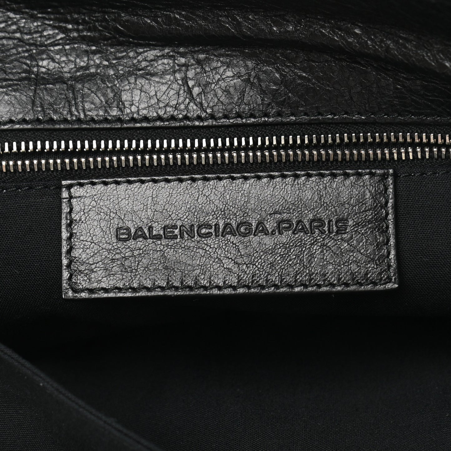 Agneau Giant 12 Silver Hardware Envelope Strap Clutch Black