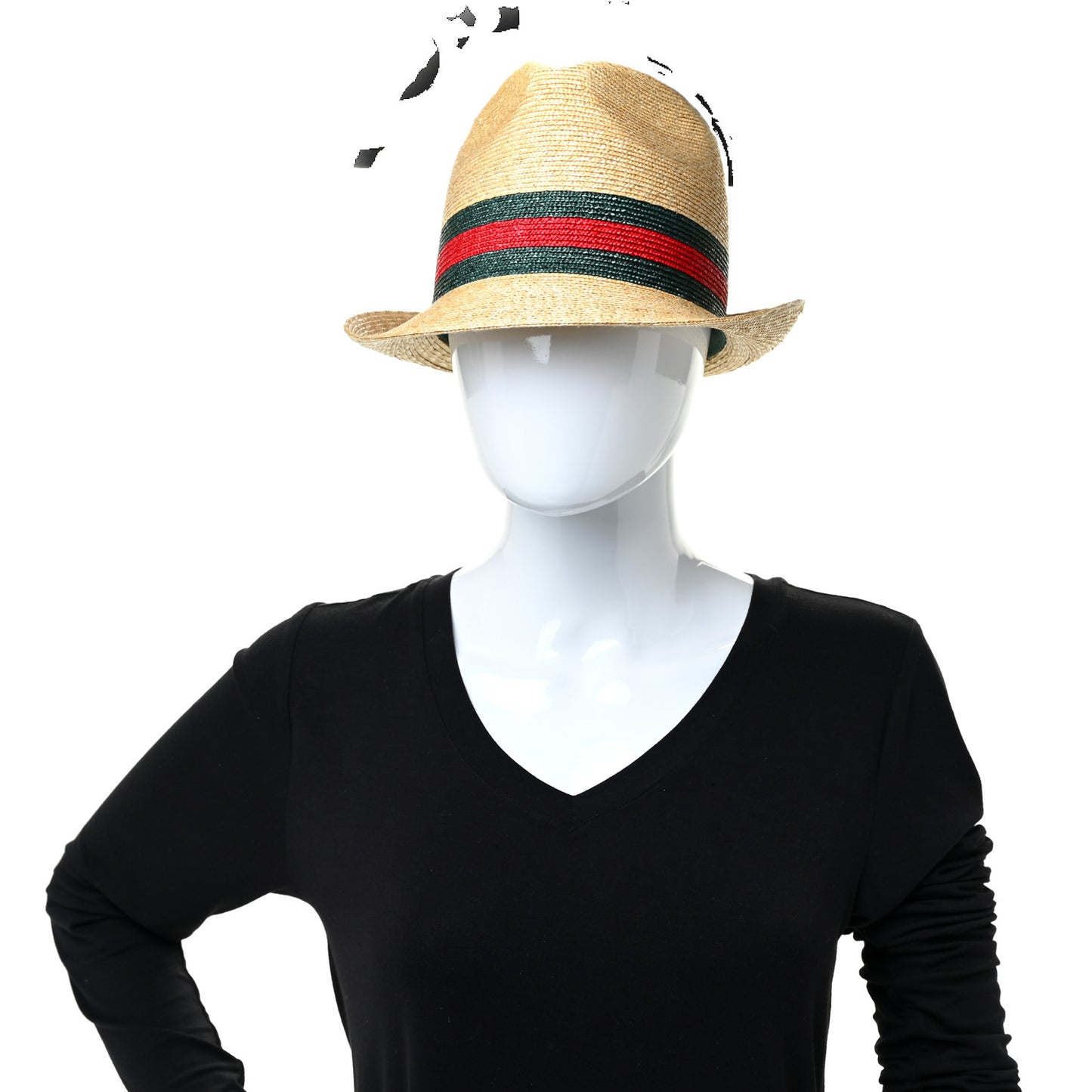 Abaca Straw Web Fedora Hat M