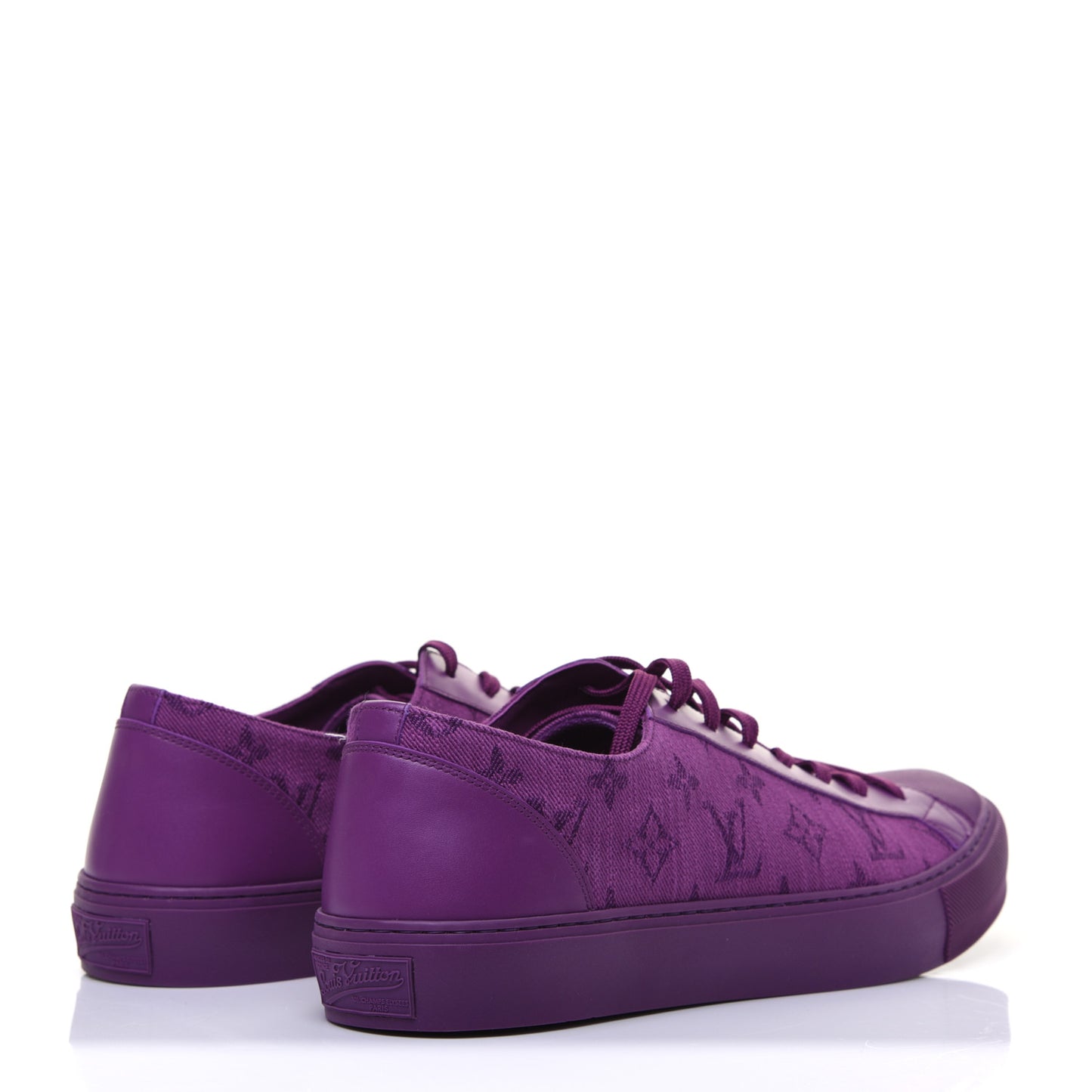 Canvas Monogram Mens Tattoo Sneakers 7 Violet