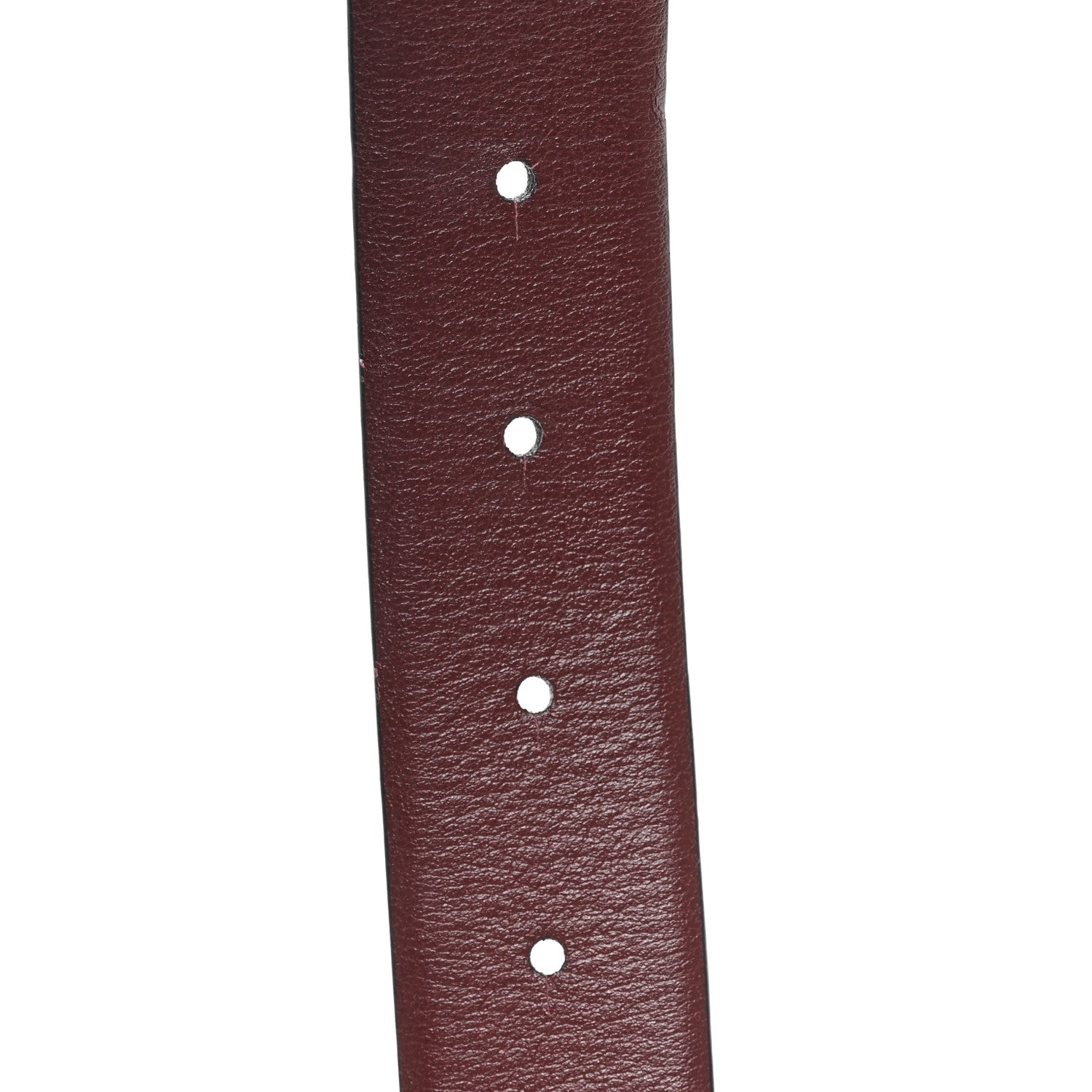 Chanel Calfskin CC Reversible Belt 85 34 Black Burgundy 4 of 6