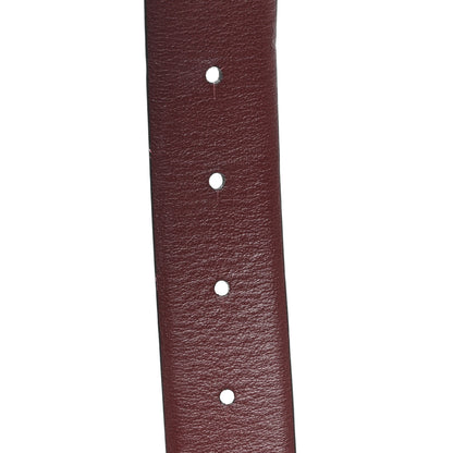 Chanel Calfskin CC Reversible Belt 85 34 Black Burgundy 4 of 6