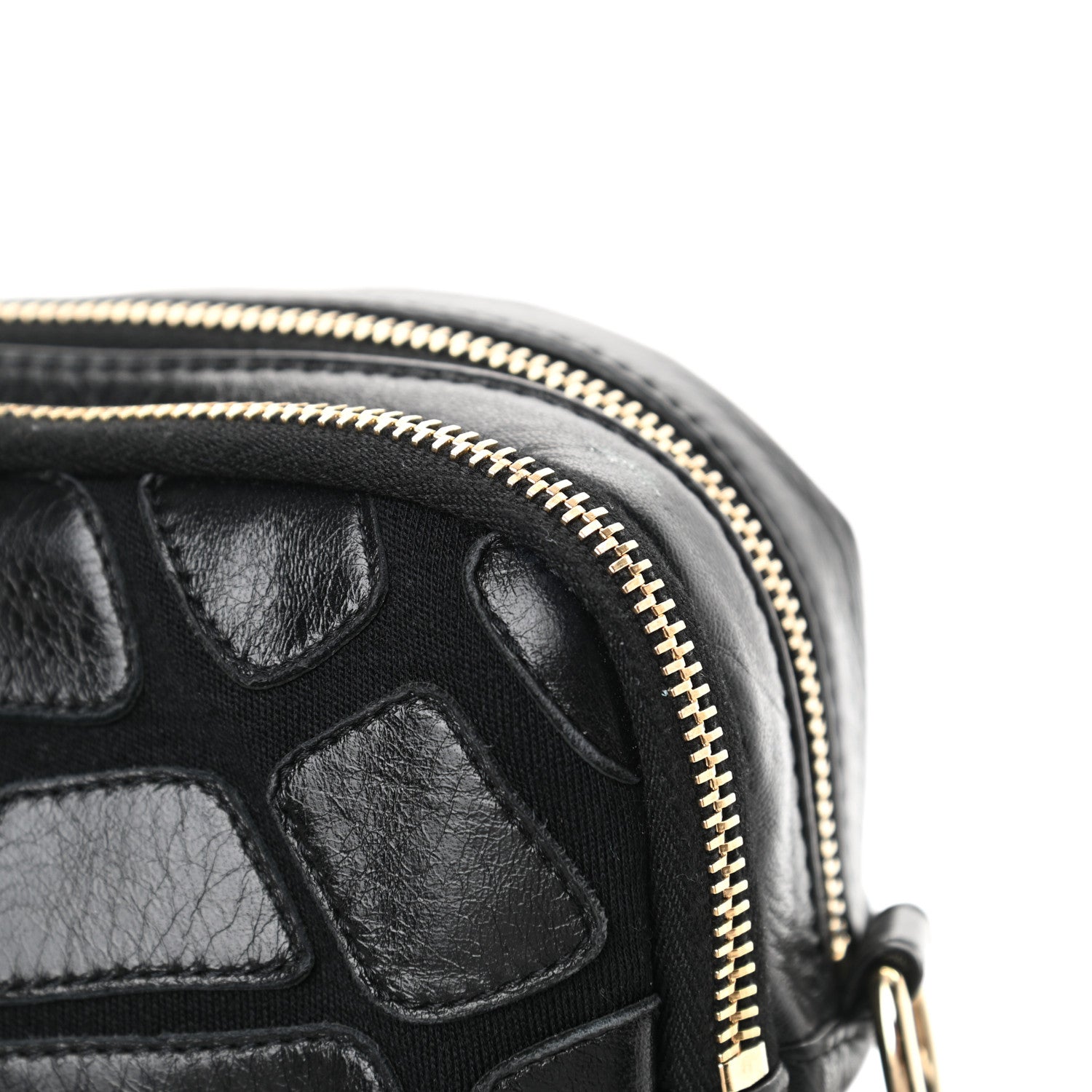 Chanel Lambskin Jersey Scales Camera Case Black 11 of 13