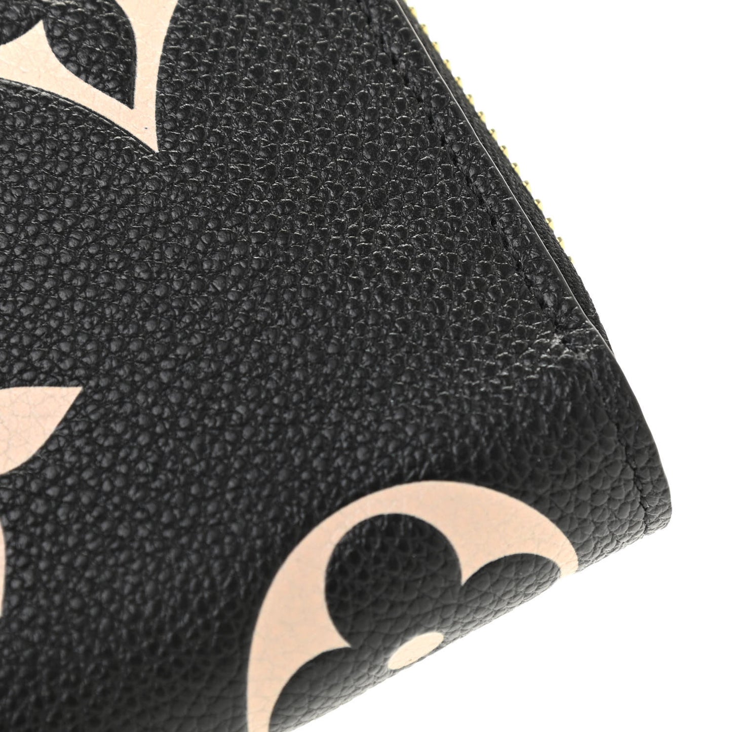 Empreinte Monogram Giant Zippy Wallet Black Beige
