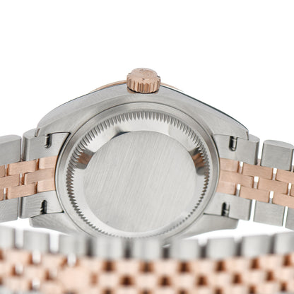 Rolex Stainless Steel 18K Everose Gold 28mm Oyster Perpetual Datejust Watch Pink Roman 279171 4 of 5