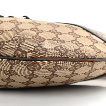 Gucci Monogram Web GG Reins Hobo Brown 10 of 15