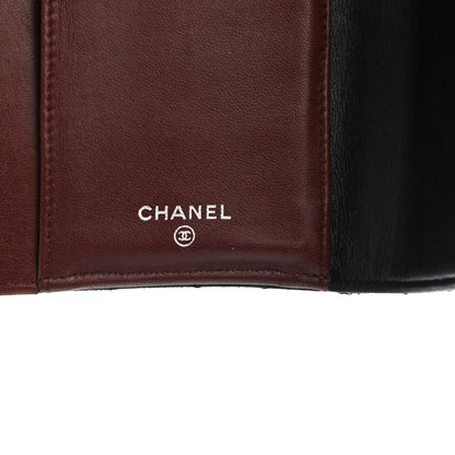 Chanel Lambskin Quilted Large Flap Wallet Black 11 of 14