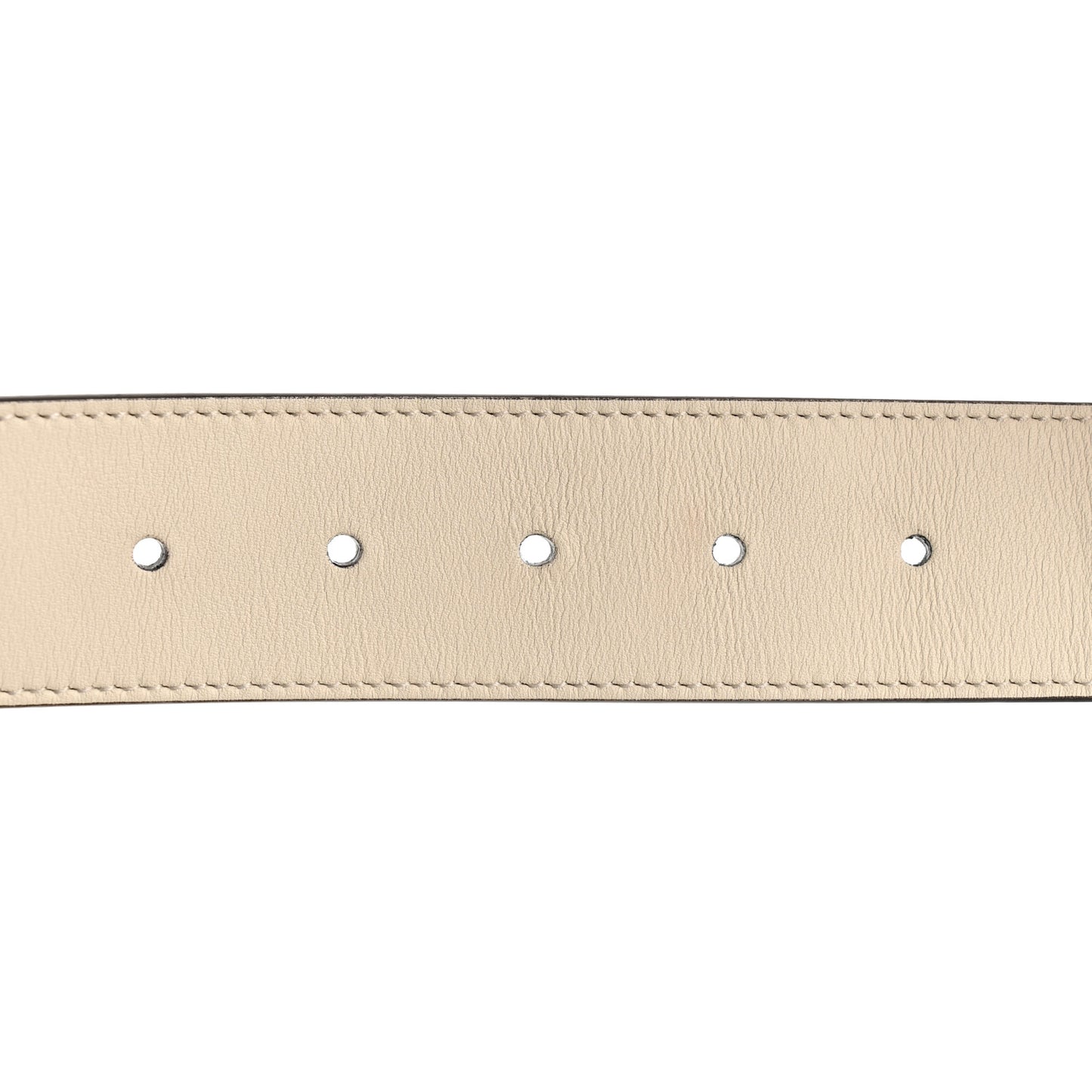 Calfskin Double G 40mm Belt 85 34 Mystic White