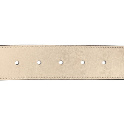 Gucci Calfskin Double G 40mm Belt 85 34 Mystic White 3 of 5