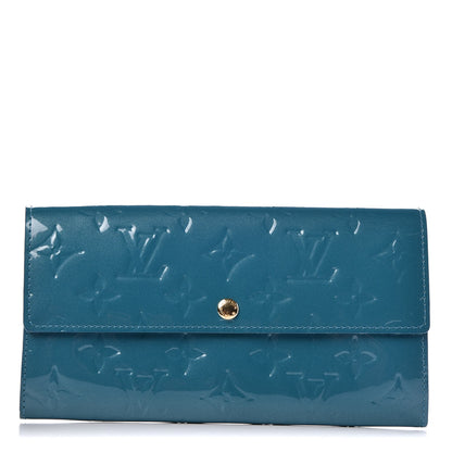 Louis Vuitton Vernis Sarah Wallet Blue Galactic 1 of 7