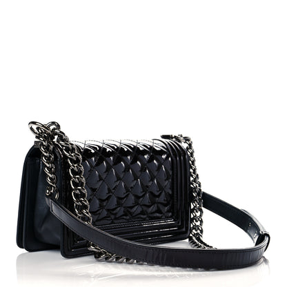 Chanel Patent Calfskin Quilted Small Boy Flap Black 2 of 13