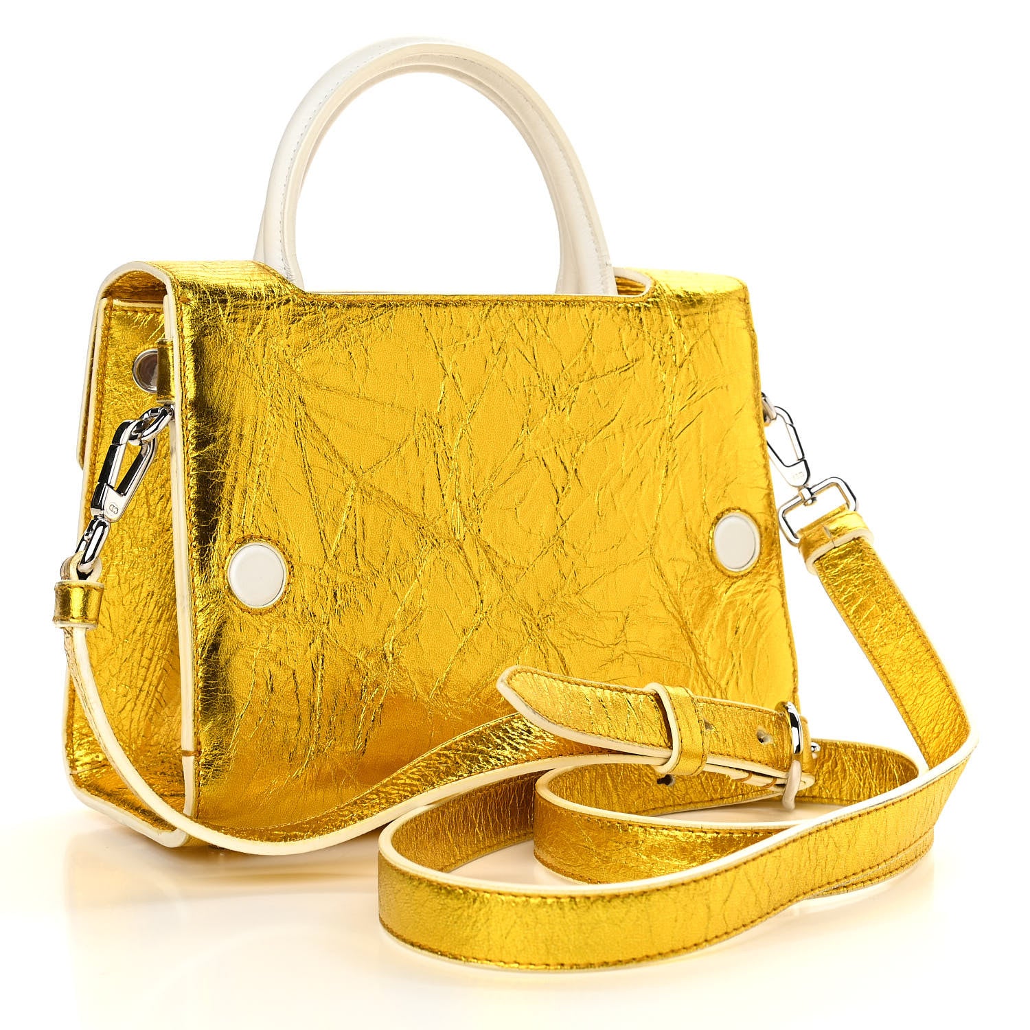 Christian Dior Metallic Calfskin Mini Diorever Flap Gold 3 of 15