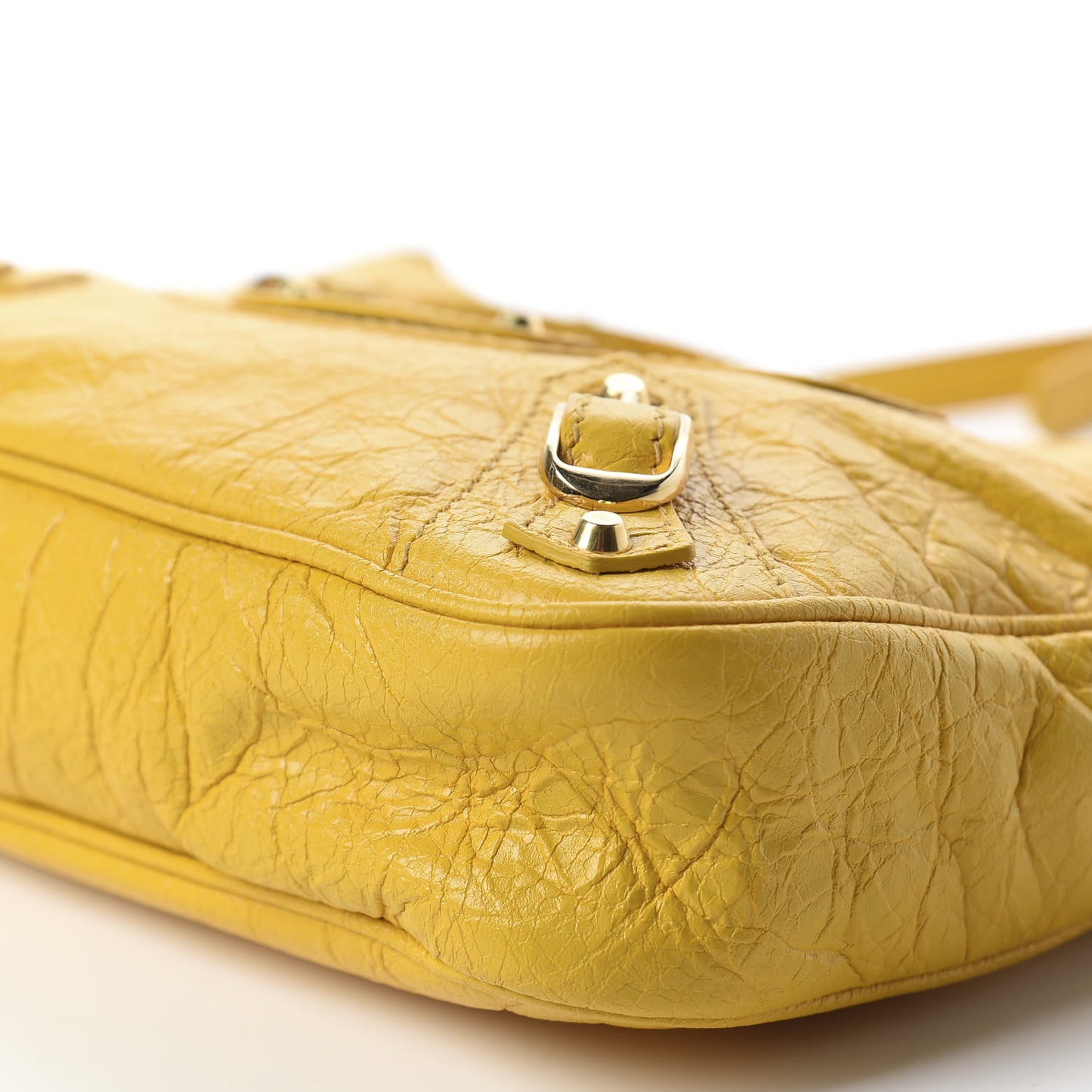 Agneau Classic Gold Hardware Hip Jaune Epi