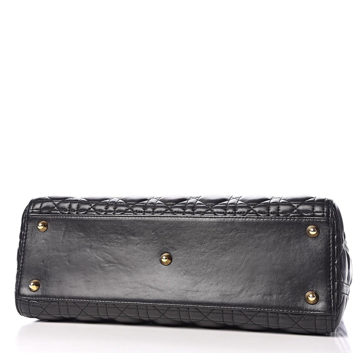 Lambskin Cannage Large Lady Dior Black