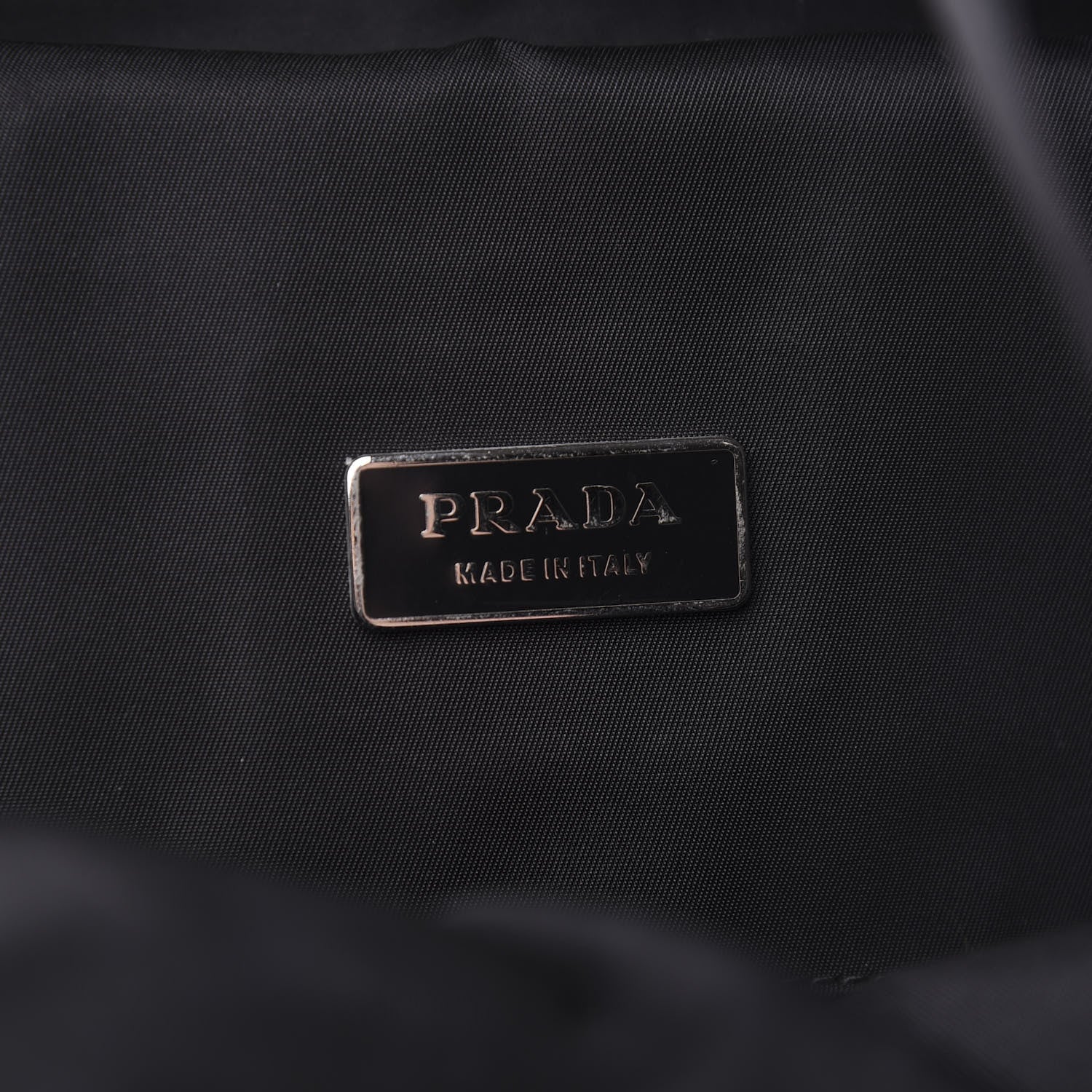 Prada Technical Nylon Saffiano Double Buckle Backpack Black 5 of 9