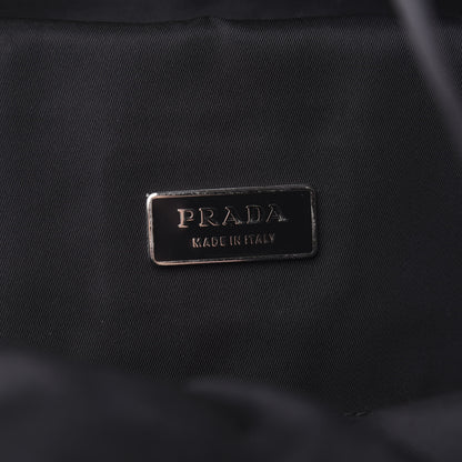 Prada Technical Nylon Saffiano Double Buckle Backpack Black 5 of 9