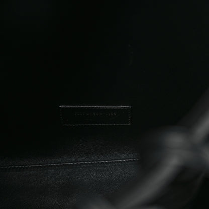 Saint Laurent Patent Calfskin Mini Rendez-Vous Hobo Black Black 8 of 12