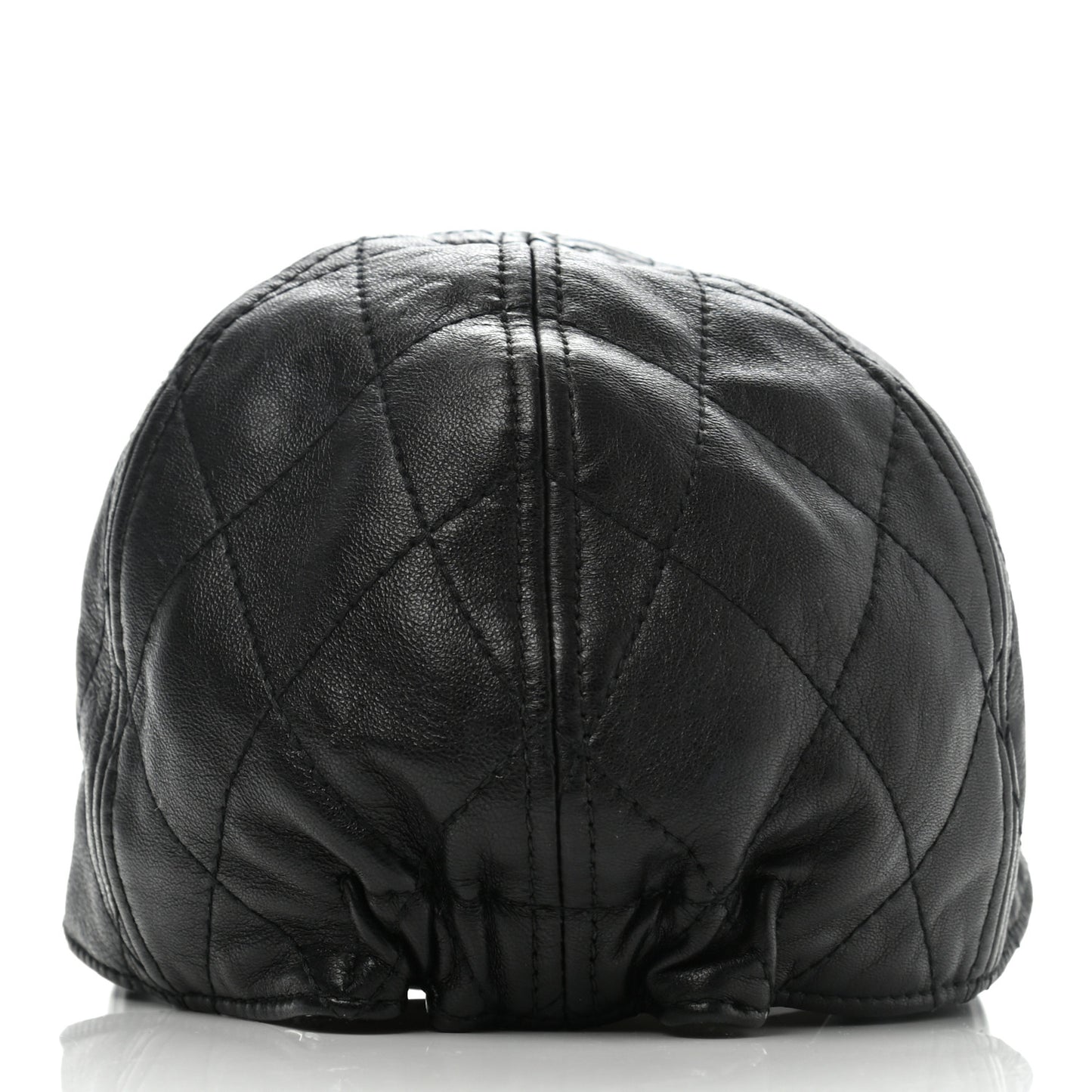 Lambskin Quilted CC Cap Hat S Black