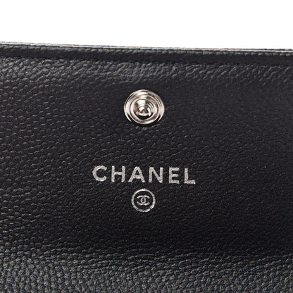 Chanel Caviar Quilted Boy Flap Card Holder So Black 6 of 8