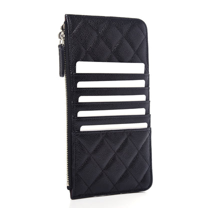 Chanel Caviar Quilted Classic Flat Wallet Pouch Black 3 of 8