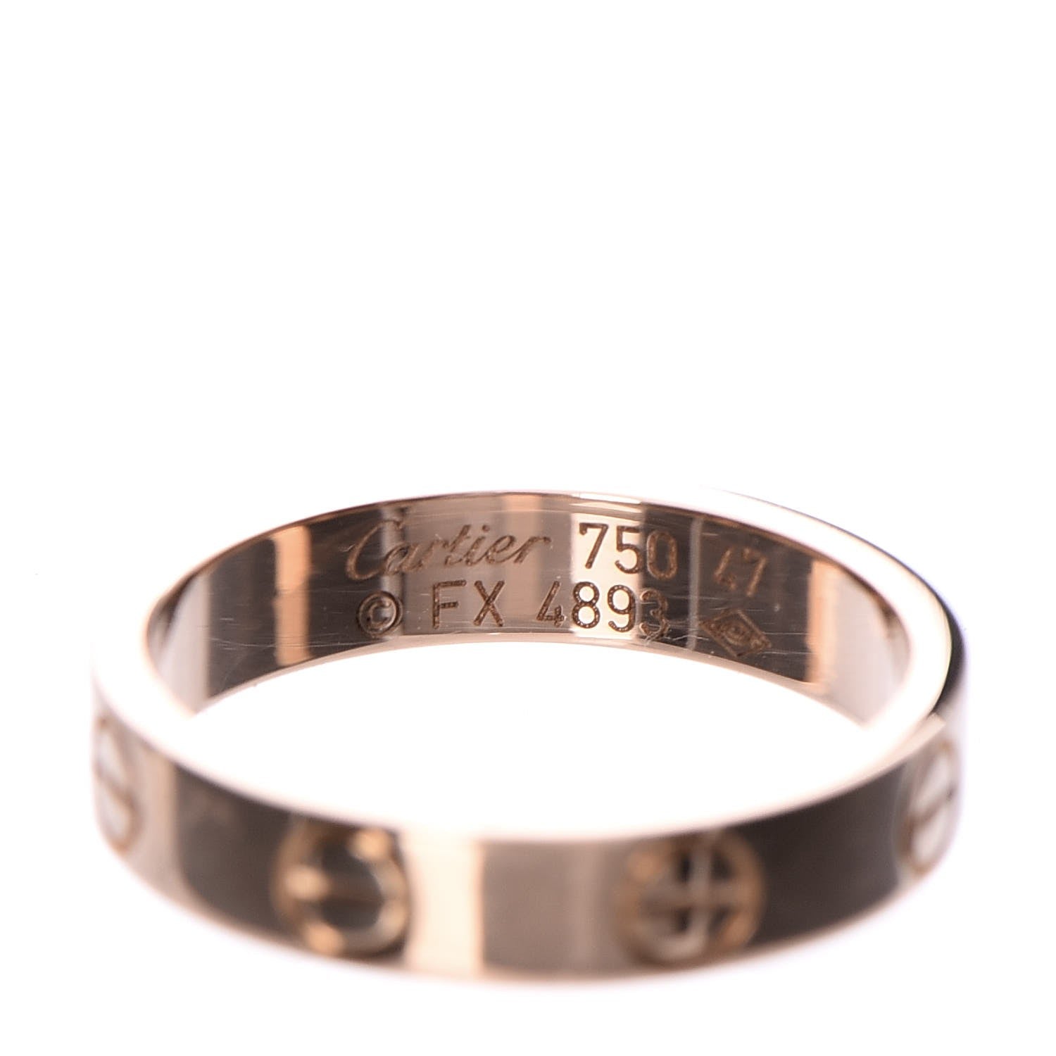 Cartier 18K Pink Gold 3.5mm LOVE Wedding Band Ring 47 4 4 of 4