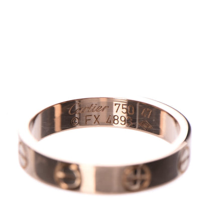 Cartier 18K Pink Gold 3.5mm LOVE Wedding Band Ring 47 4 4 of 4