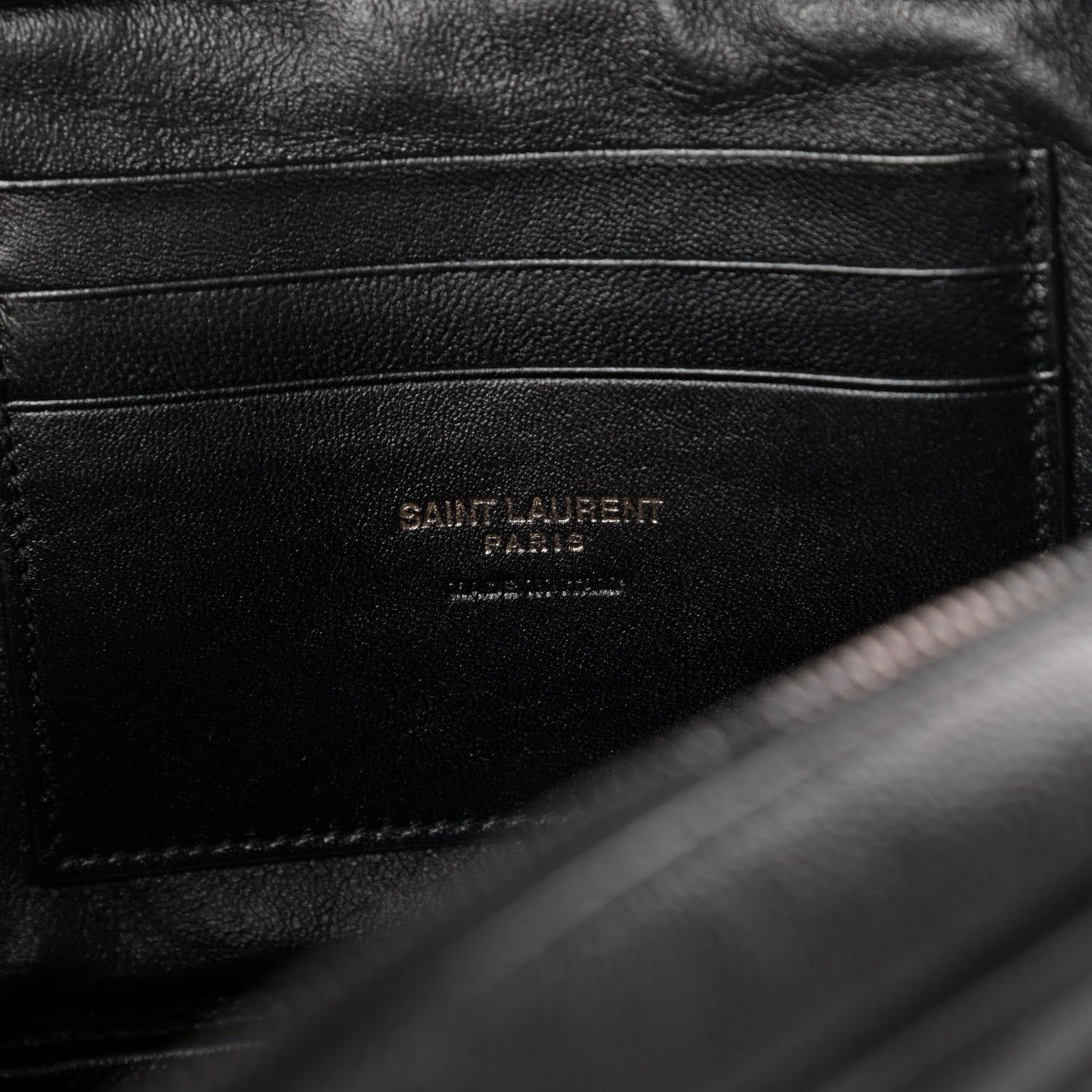 Grain De Poudre Matelasse Monogram Mini Lou Camera Bag Black