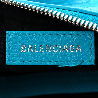 Balenciaga Agneau Arena Le Cagole Shoulder Bag XS Cyan 7 of 12