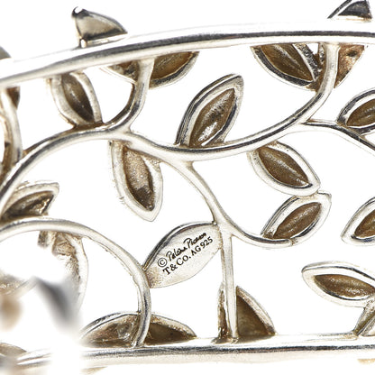 Tiffany Sterling Silver Paloma Picasso Olive Leaf Cuff Bracelet 4 of 5