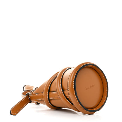 Alexander McQueen Calfskin Mini Curve Bucket Bag Tan 4 of 11