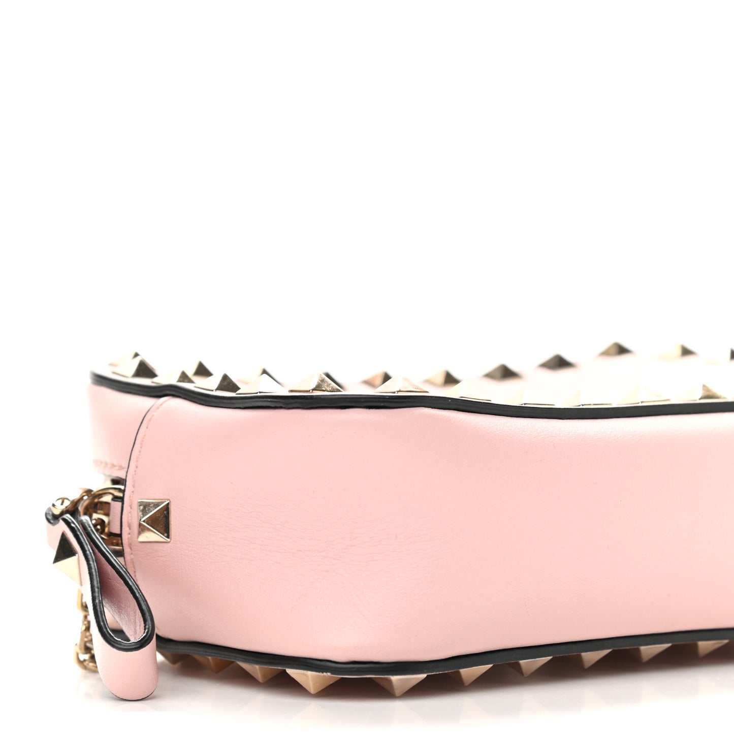Calfskin Small Rockstud Chain Camera Crossbody Bag Loto