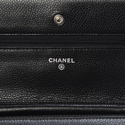 Chanel Caviar Quilted Wallet On Chain WOC Black 6 of 12