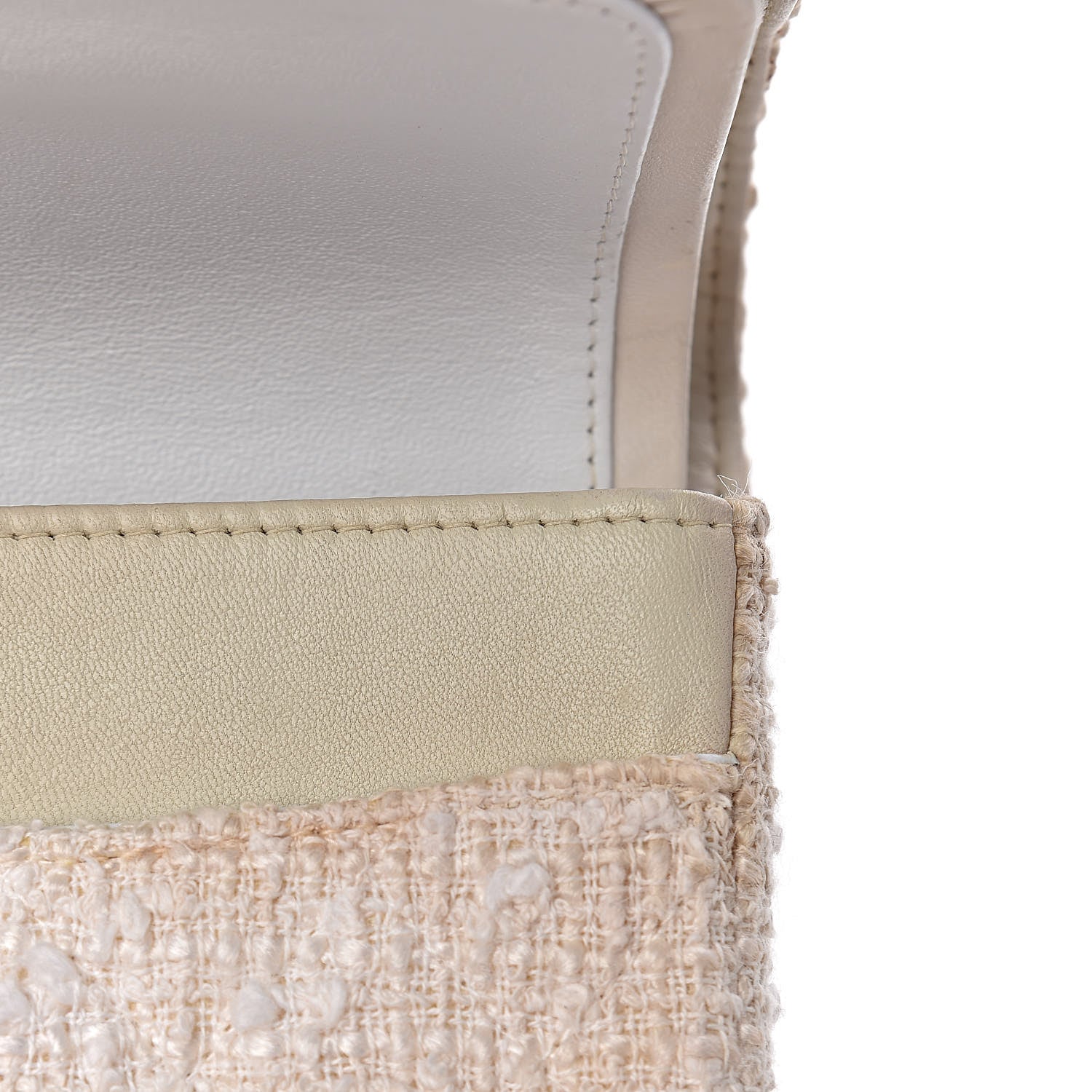 Chanel Tweed Medium Double Flap White 19 of 26