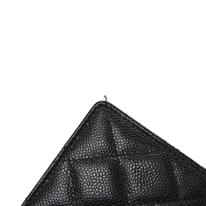 Chanel Caviar Quilted Flap Card Holder On Chain Black 8 of 9