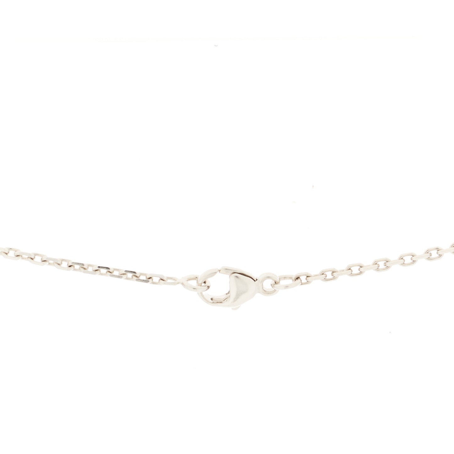 Palladium Pop H Pendant Necklace White