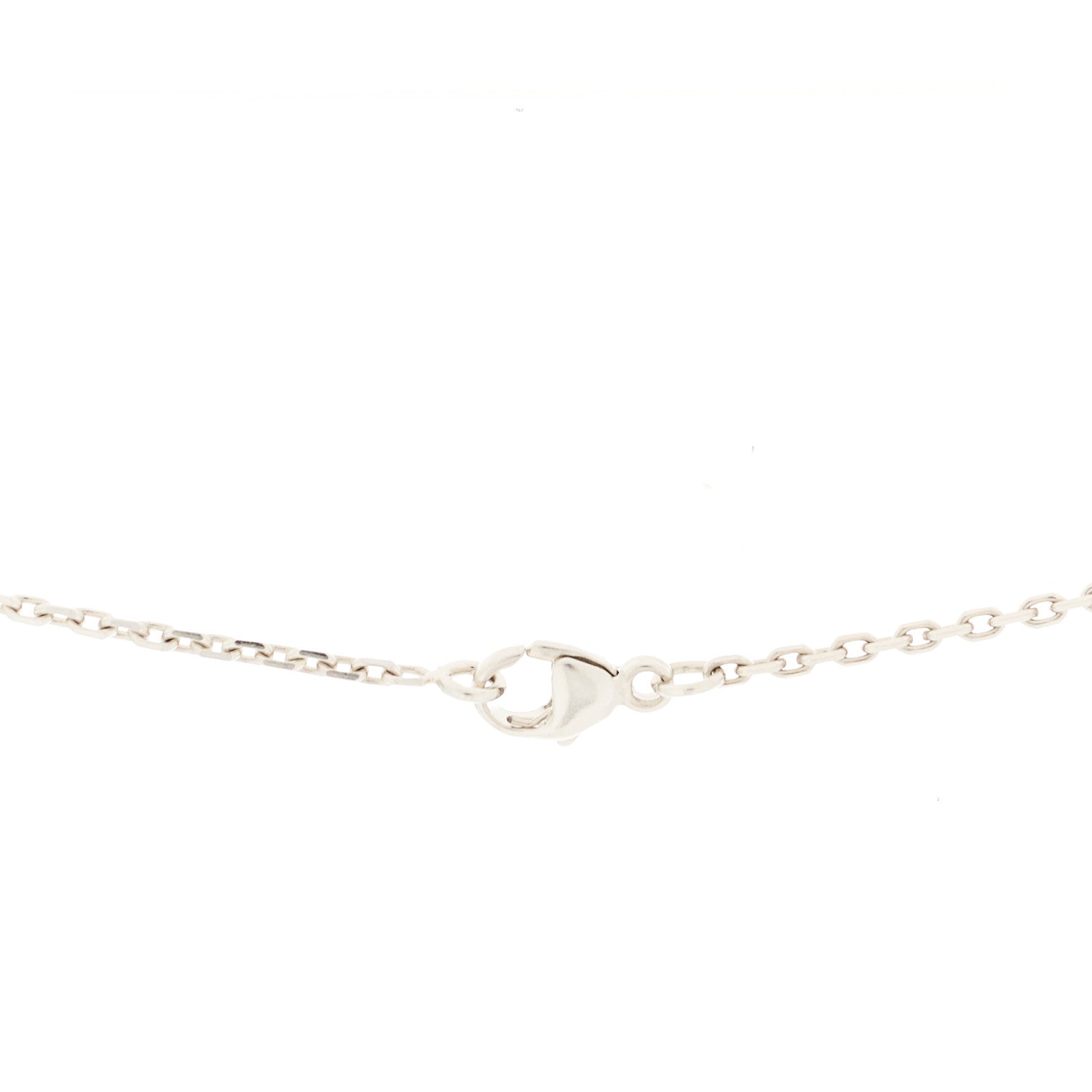 Hermes Palladium Pop H Pendant Necklace White 5 of 6