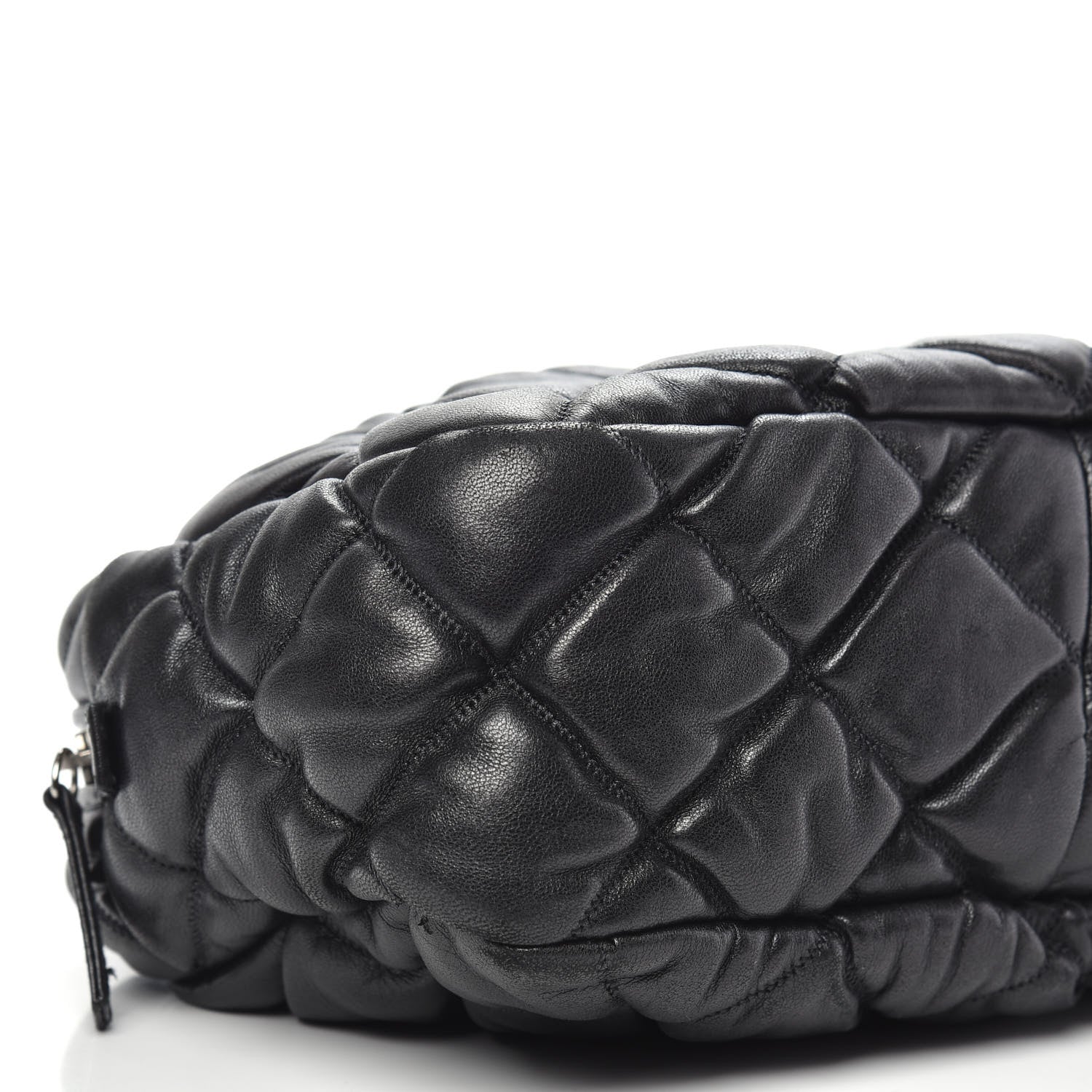 Chanel Lambskin Bubble Quilt Camera Case Black 9 of 10