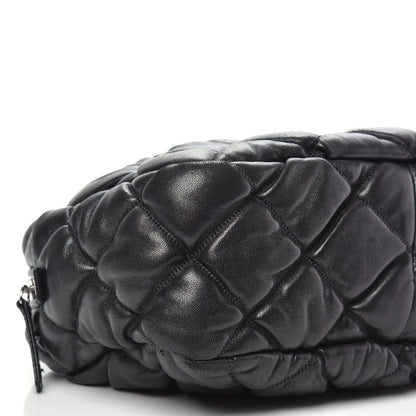 Chanel Lambskin Bubble Quilt Camera Case Black 9 of 10