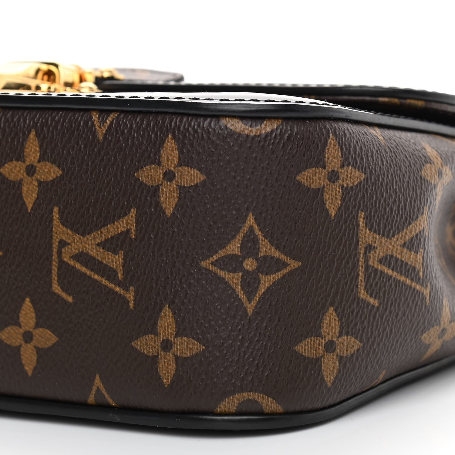 Louis Vuitton Patent Calfskin Monogram Cherrywood BB Black 9 of 9