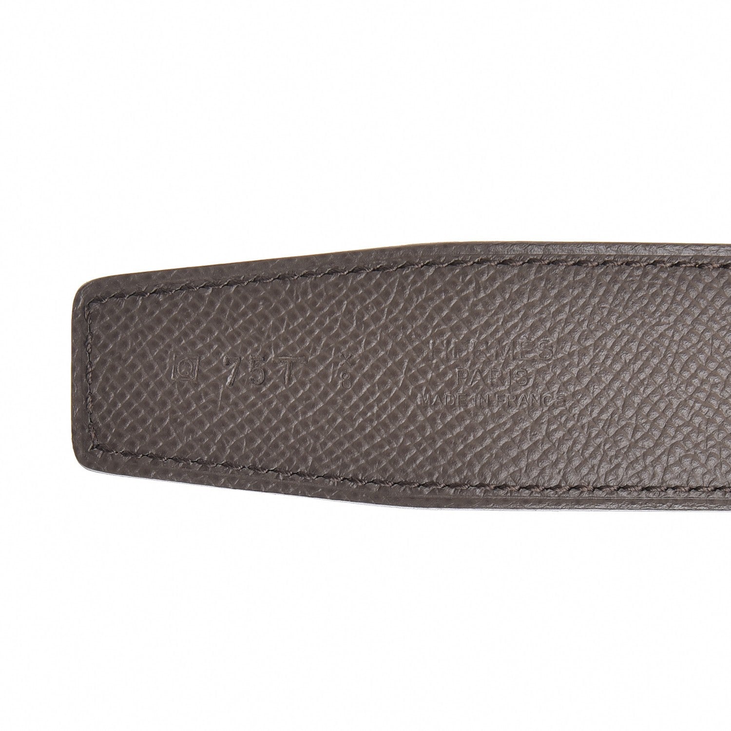 Hermes Swift Epsom 32mm Belt Strap 75 Toffee Etain 5 of 6