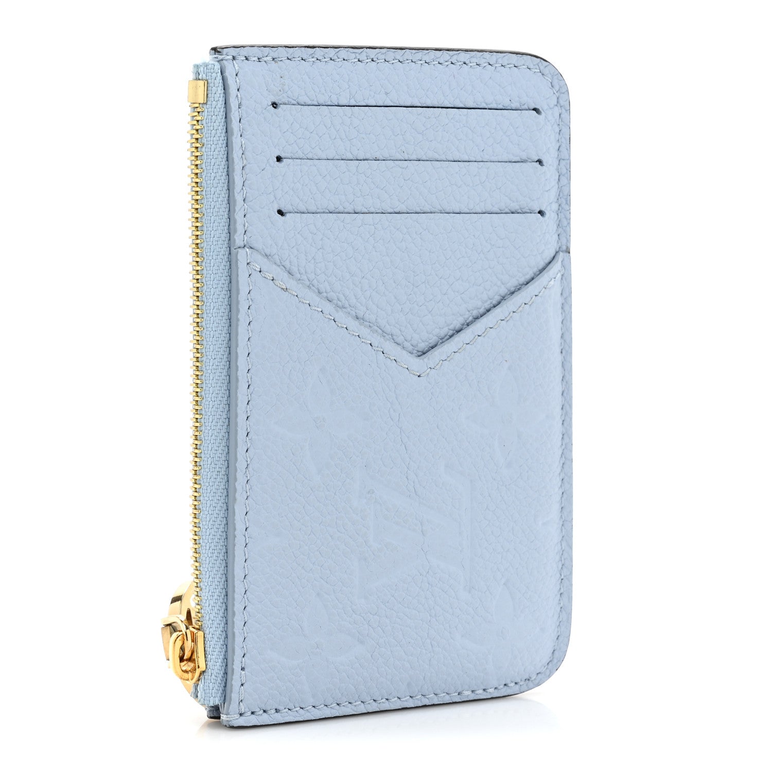 Louis Vuitton Empreinte Monogram Zipped Romy Card Holder Bleu Nuage 4 of 9
