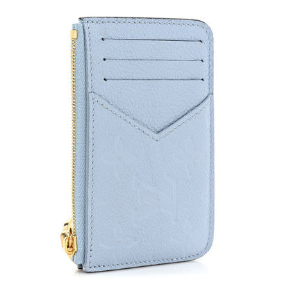 Louis Vuitton Empreinte Monogram Zipped Romy Card Holder Bleu Nuage 4 of 9