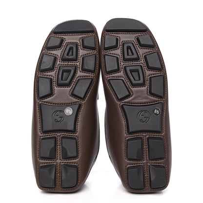 Gucci Nappa Mens Bee Driver Loafers 6.5 Cuir 8 of 10