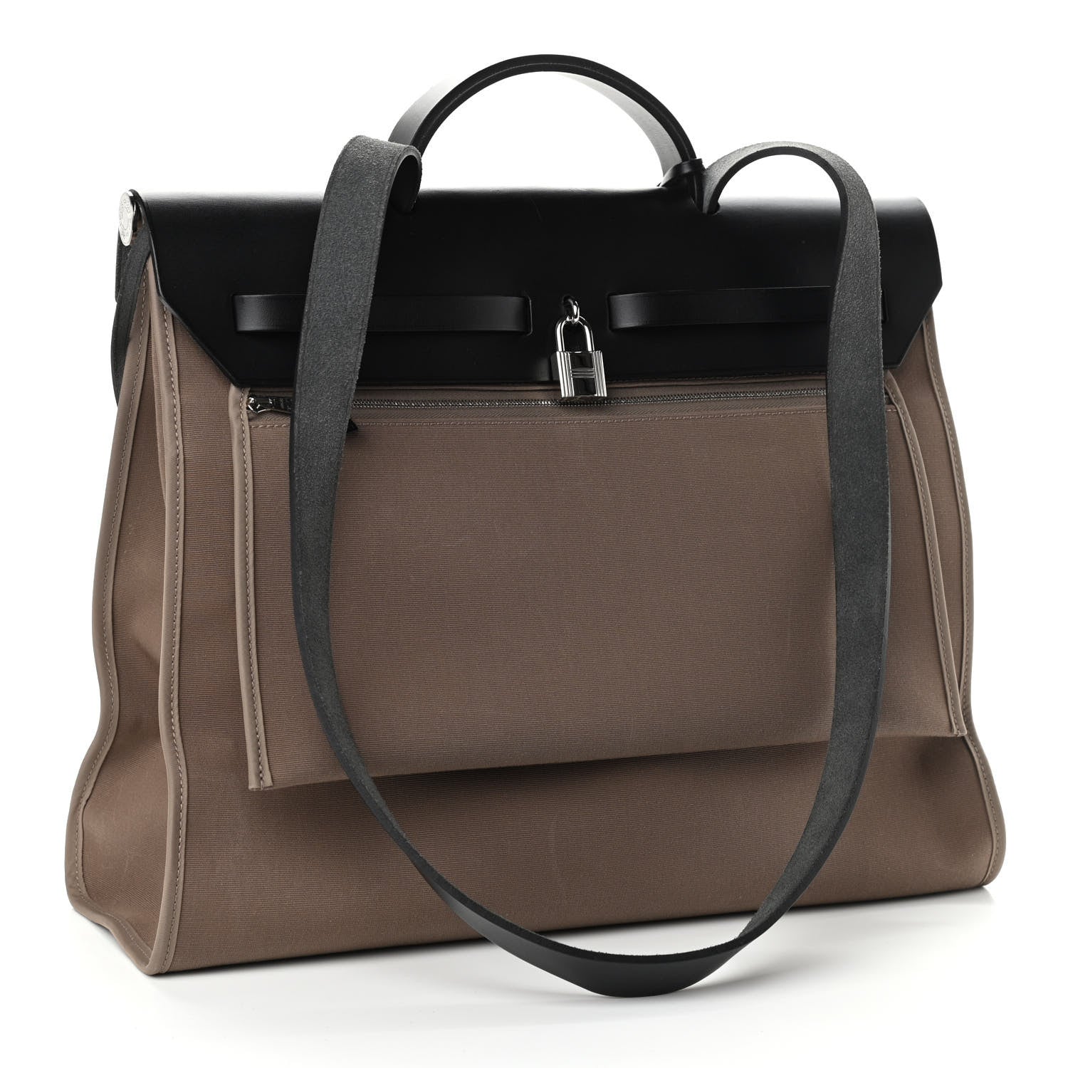 Hermes Toile Vache Hunter Herbag Zip 39 MM Etoupe Ebene 4 of 15