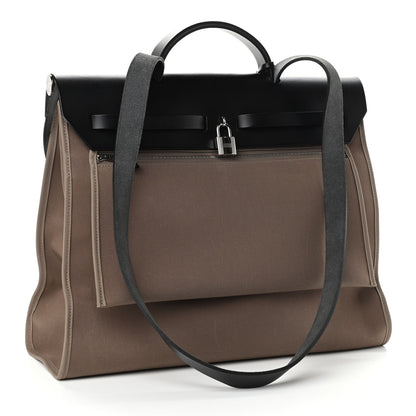 Hermes Toile Vache Hunter Herbag Zip 39 MM Etoupe Ebene 4 of 15