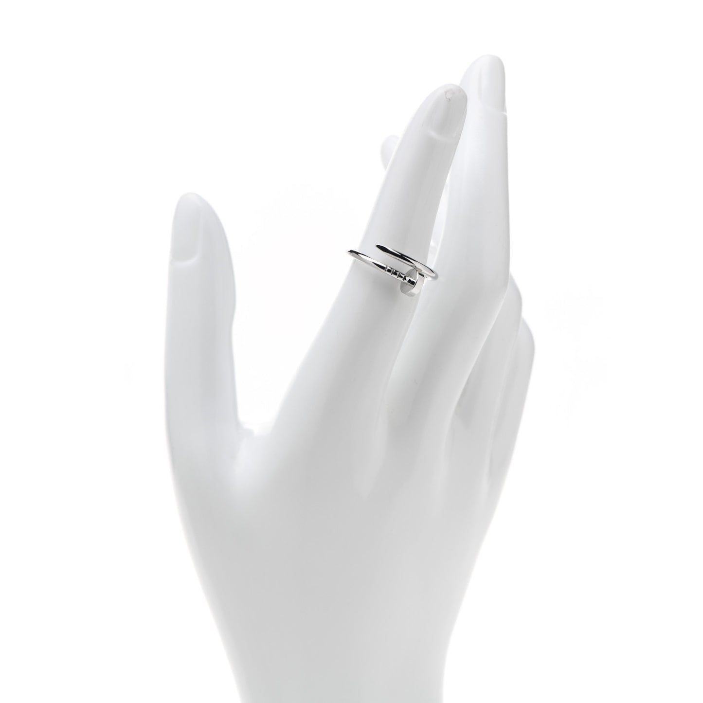 18K White Gold Small Juste Un Clou Ring 53 6.25